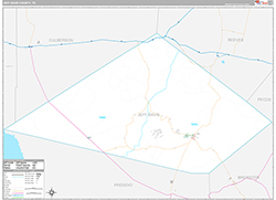 Jeff Davis County Wall Map Premium Style 2026